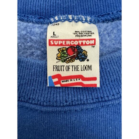 Vintage 90s Canadian Arctic Vancouver Aquarium Wildlife Long Sleeve Sweatshirt L - Picture 2 of 5